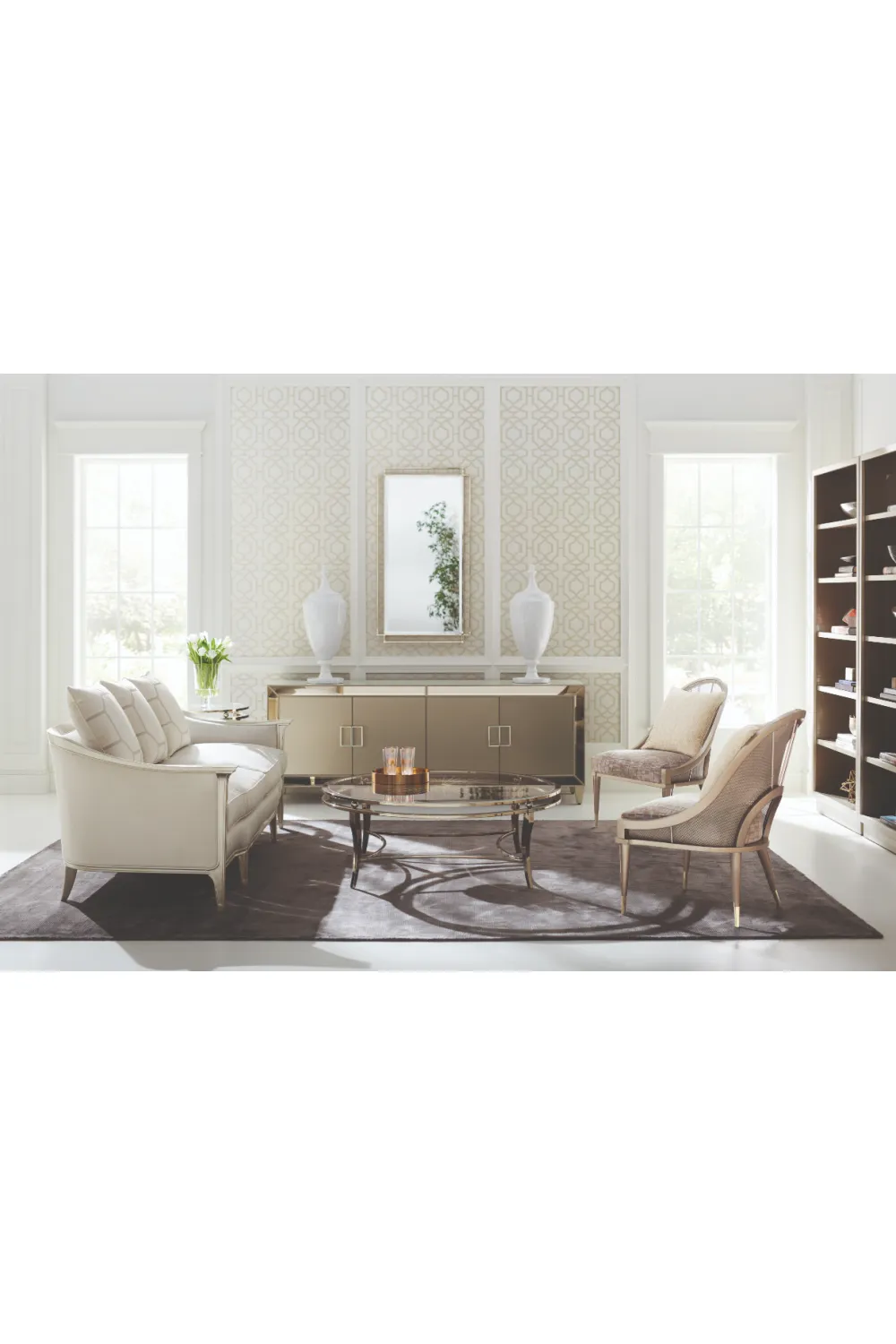 Mirrored Modern Console | Caracole Mogul