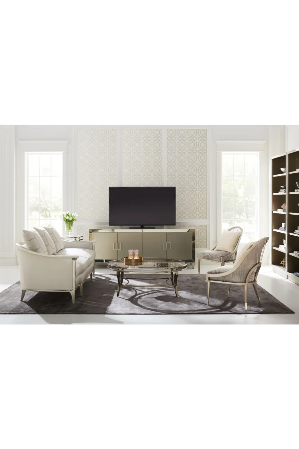 Mirrored Modern Console | Caracole Mogul