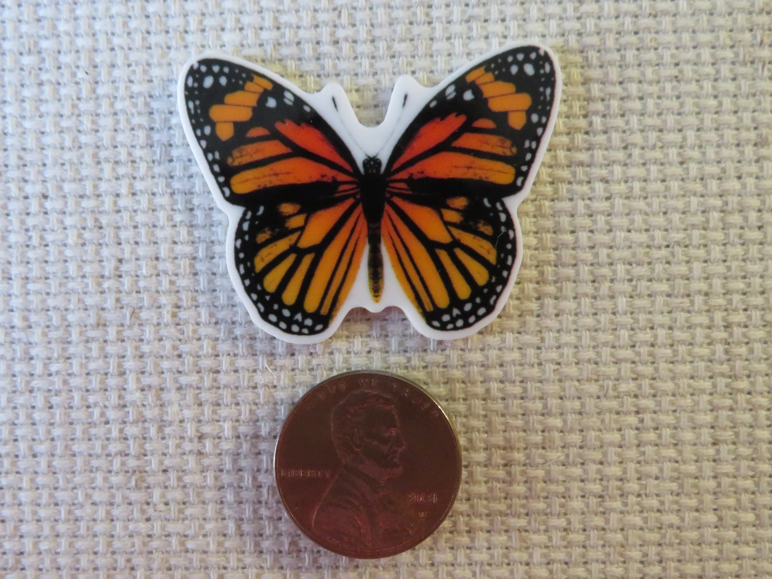 Monarch Butterfly Needle Minder, Cover Minder, Magnet