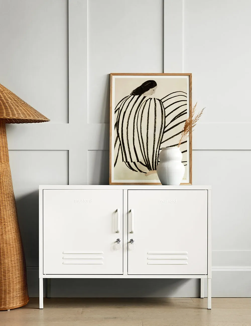 Mustard Made Lowdown Locker in Chalk