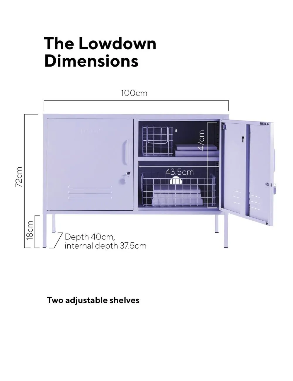 Mustard Made Lowdown Locker in Lilac