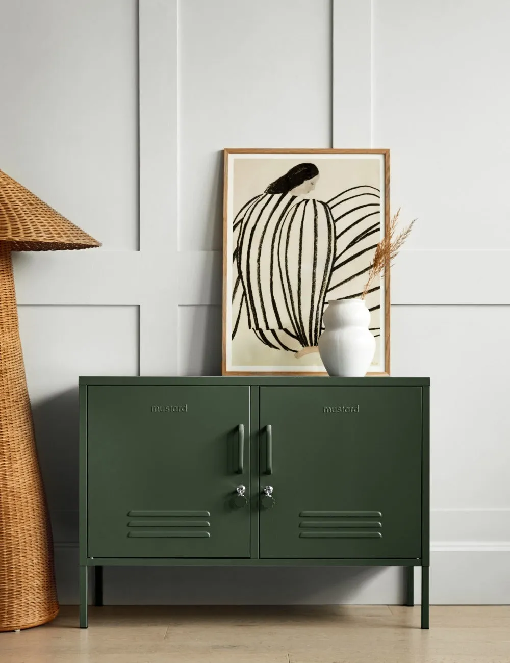 Mustard Made Lowdown Locker in Olive Green