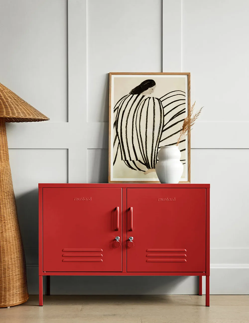 Mustard Made Lowdown Locker in Poppy Red