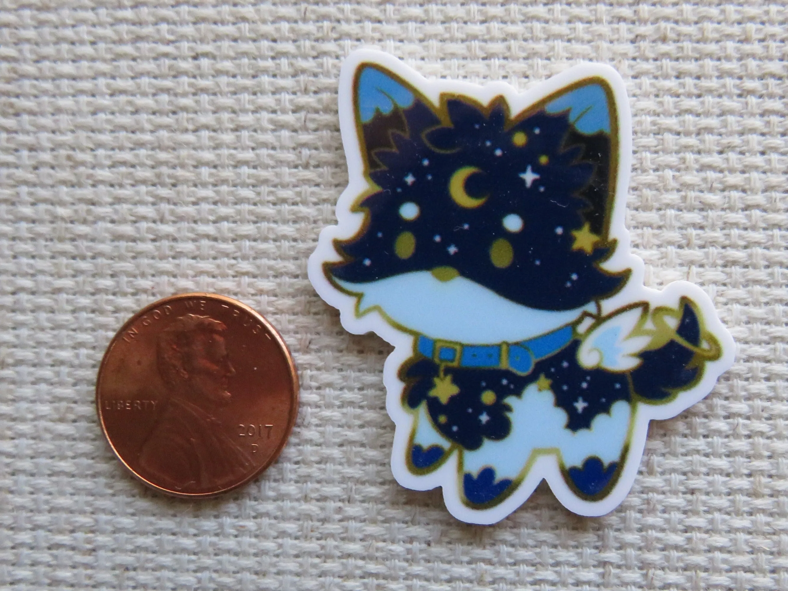 Night Sky Dog Needle Minder, Cover Minder, Magnet