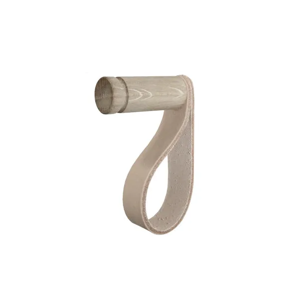Nordic Function More Hook  2 Pcs Oak/Natural Leather