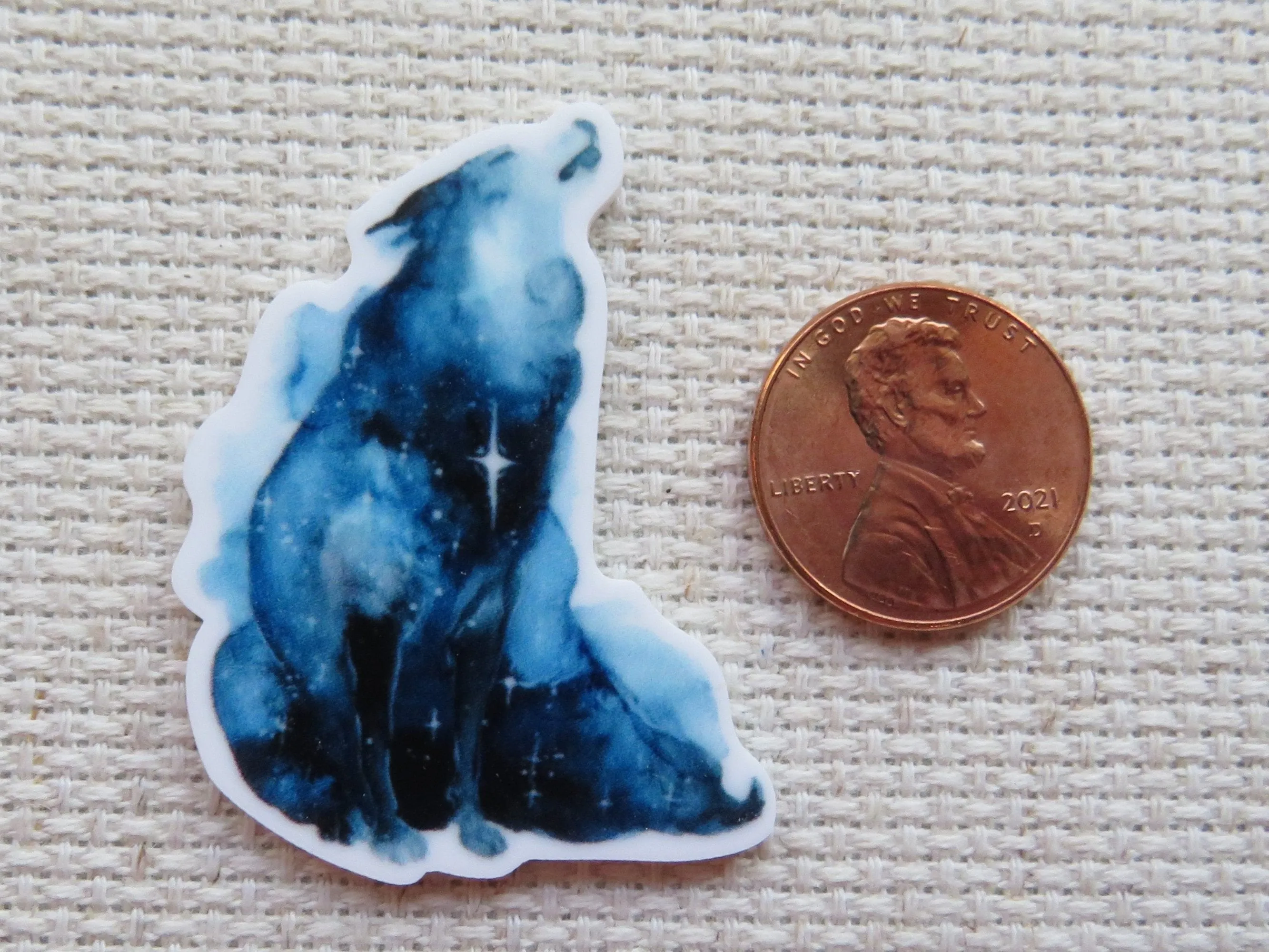 North Star Night Wolf Needle Minder, Cover Minder, Magnet