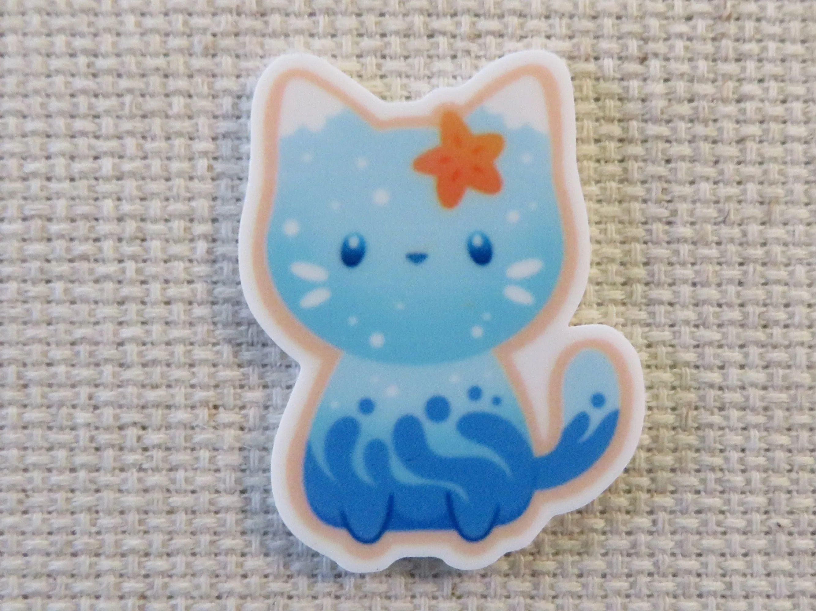 Ocean Kitty Needle Minder, Cover Minder, Magnet