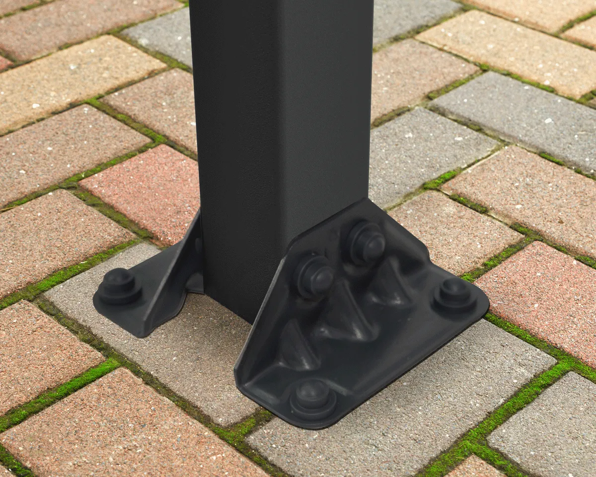 Olympia™ Patio Cover ~10 ft. x 14 ft. Grey Frame Bronze Panels | Palram-Canopia