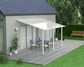 Olympia™ Patio Cover ~10 ft. x 14 ft. White Frame White Panels | Palram-Canopia