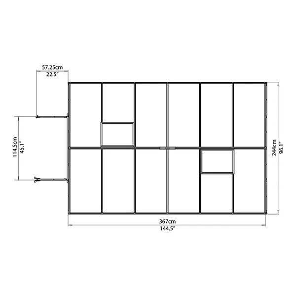 Palram Canopia Balance 8x12 Greenhouse