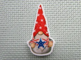 Patriotic Star Gnome Needle Minder, Cover Minder, Magnet