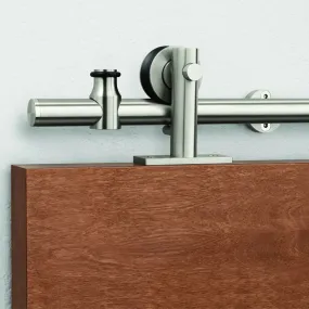 Pemko W80P/6 Polished Stainless Steel Sliding Wood Door Track System -  78.75" Length