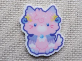 Pink and Blue Kitty Needle Minder, Cover Minder, Magnet