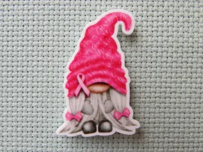 Pink Breast Cancer Awareness Gnome Needle Minder, Cover Minder, Magnet