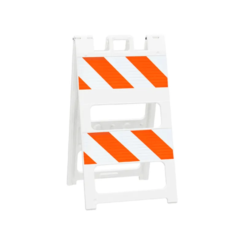 Plasticade® All-Plastic Type II Barricade (12" Top, 8" Bottom / 8" Top 8" Bottom) - HIP Sheeting