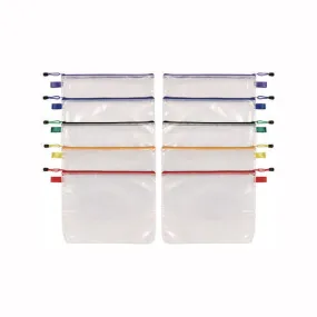 Poly Travel Pouch Set, 13.19" X 10.44", Assorted Colors, 10/pack