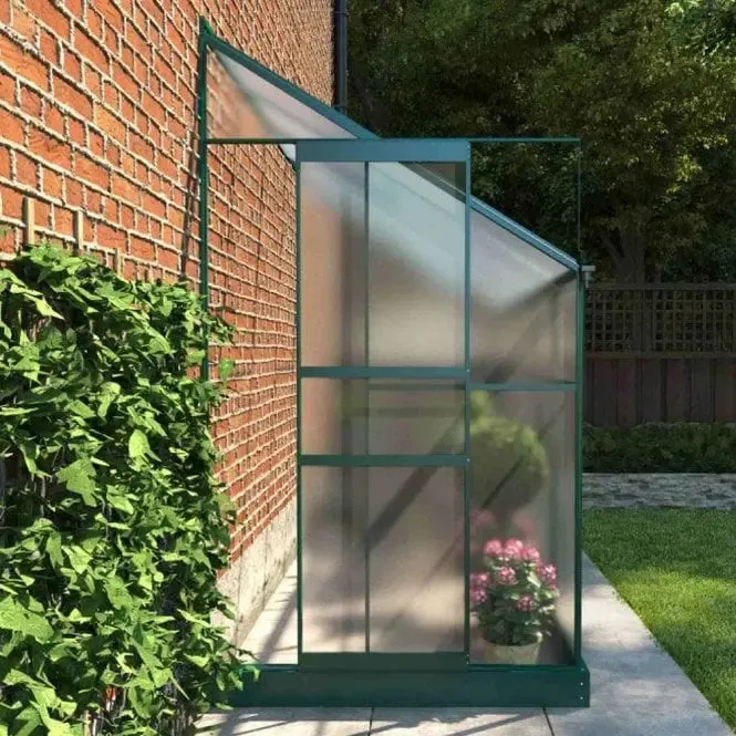Polycarbonate Lean-To Greenhouse 4' x 6'