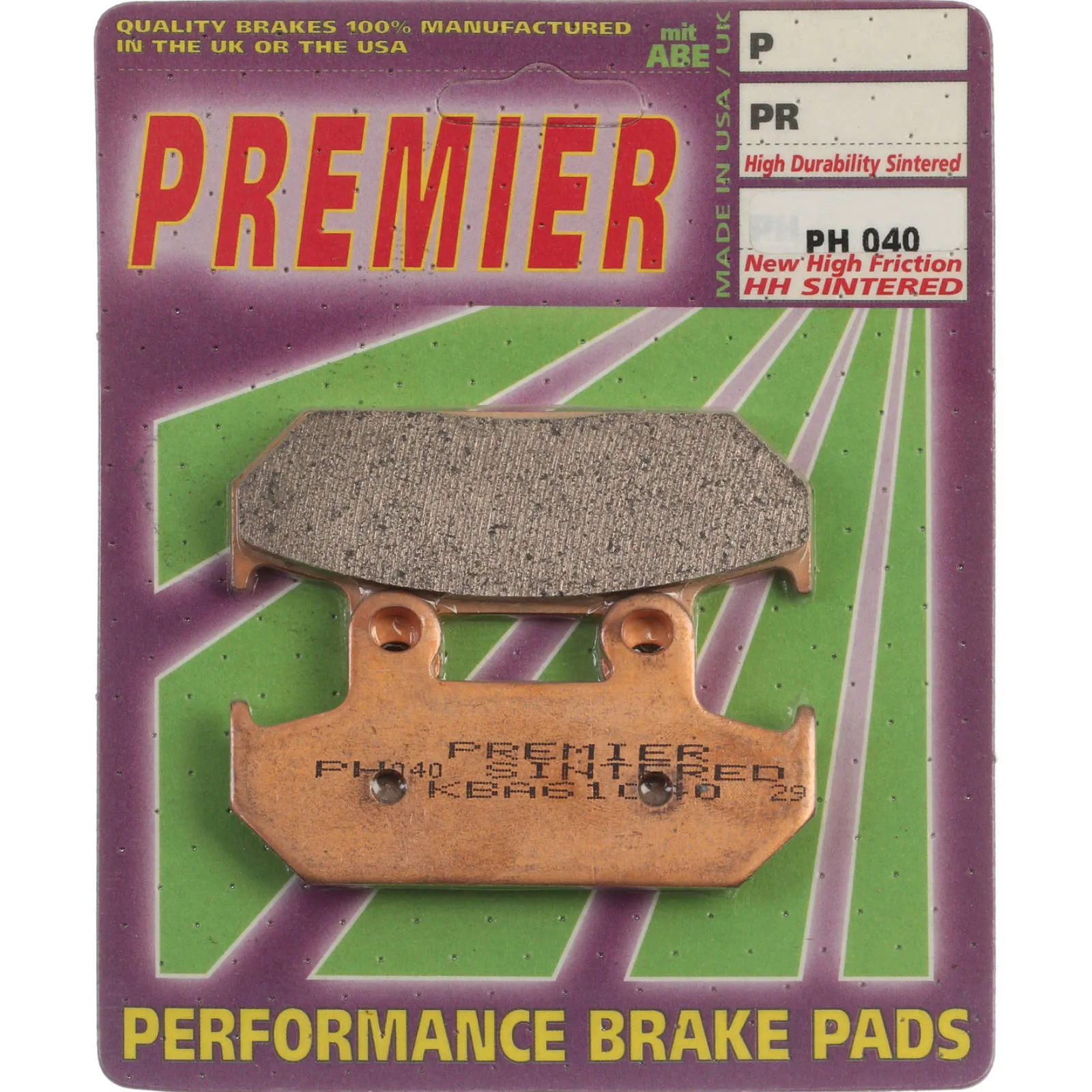 PREMIER BRAKE PADS HI-PERF SINT PH040 - HON