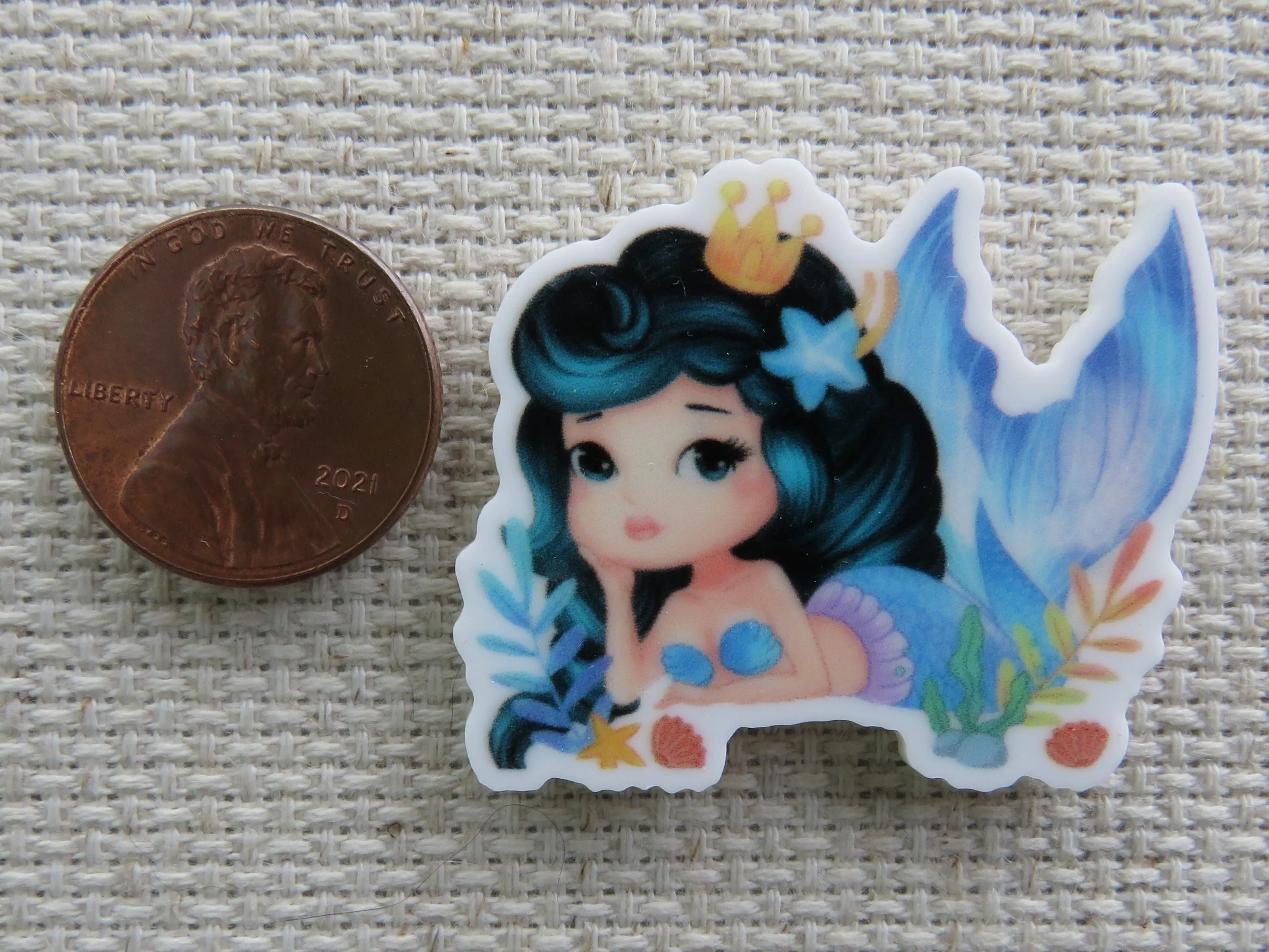 Pretty Mermaid Needle Minder, Cover Minder, Magnet