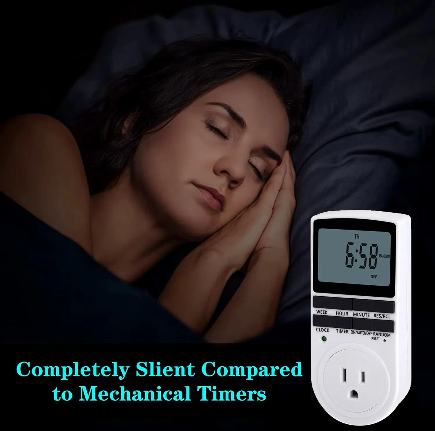 Programmable Digital Plug-In Timer with LCD Display - Indoor Only