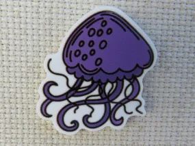 Purple Jelly Fish Needle Minder, Cover Minder, Magnet