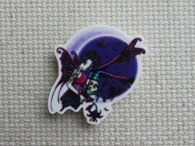 Purple Moon Fairy Needle Minder, Cover Minder, Magnet