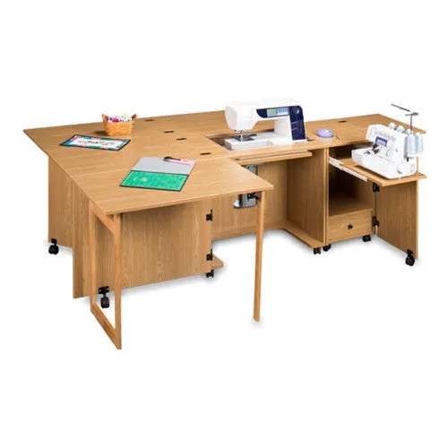 Quilter's Extension for Sewing Cabinets in Castle Oak