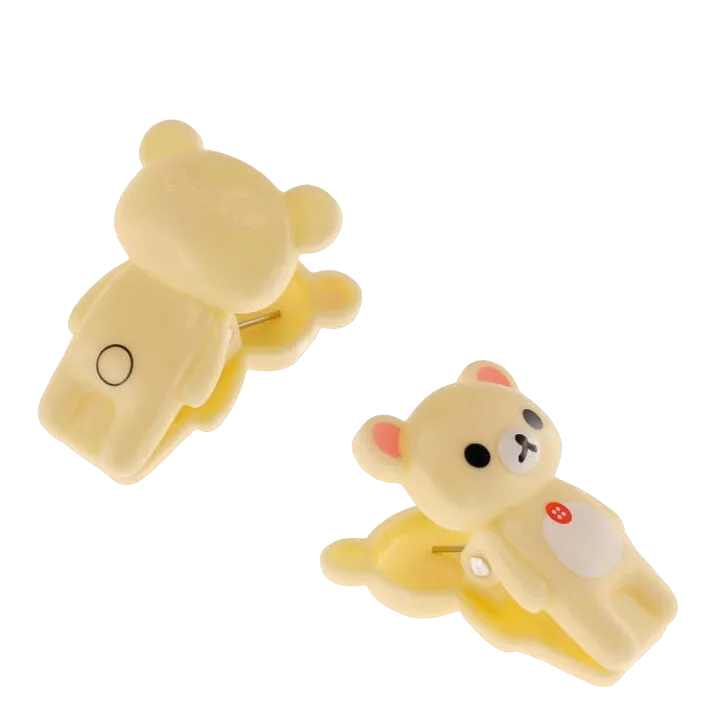 San-X Rilakkuma Die-Cut Plastic Binder Clip