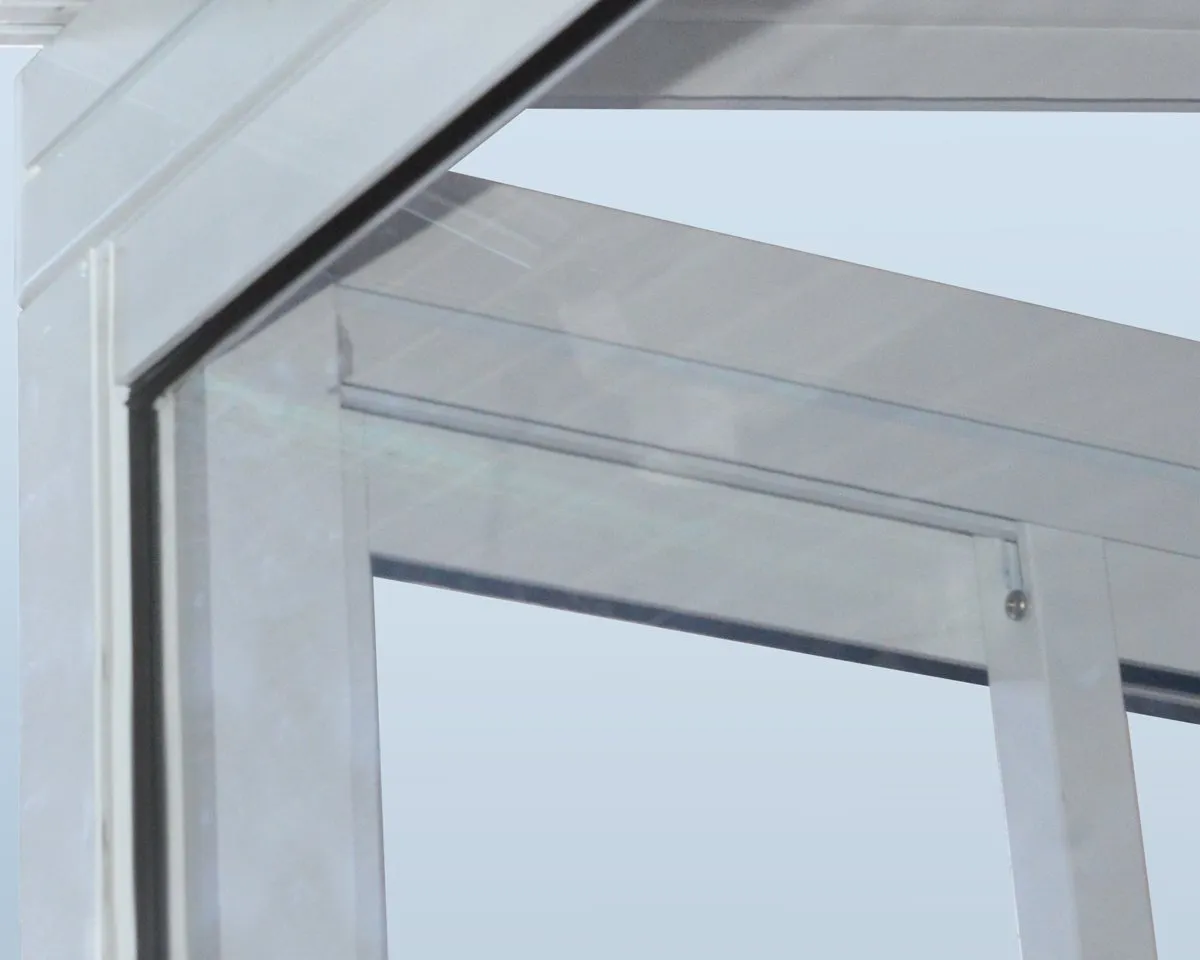 SanRemo™ 10 ft. x 14 ft. Solarium Patio Enclosure White Frame White Roof | Palram-Canopia