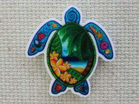 Scenic Turtle Needle Minder, Cover Minder, Magnet