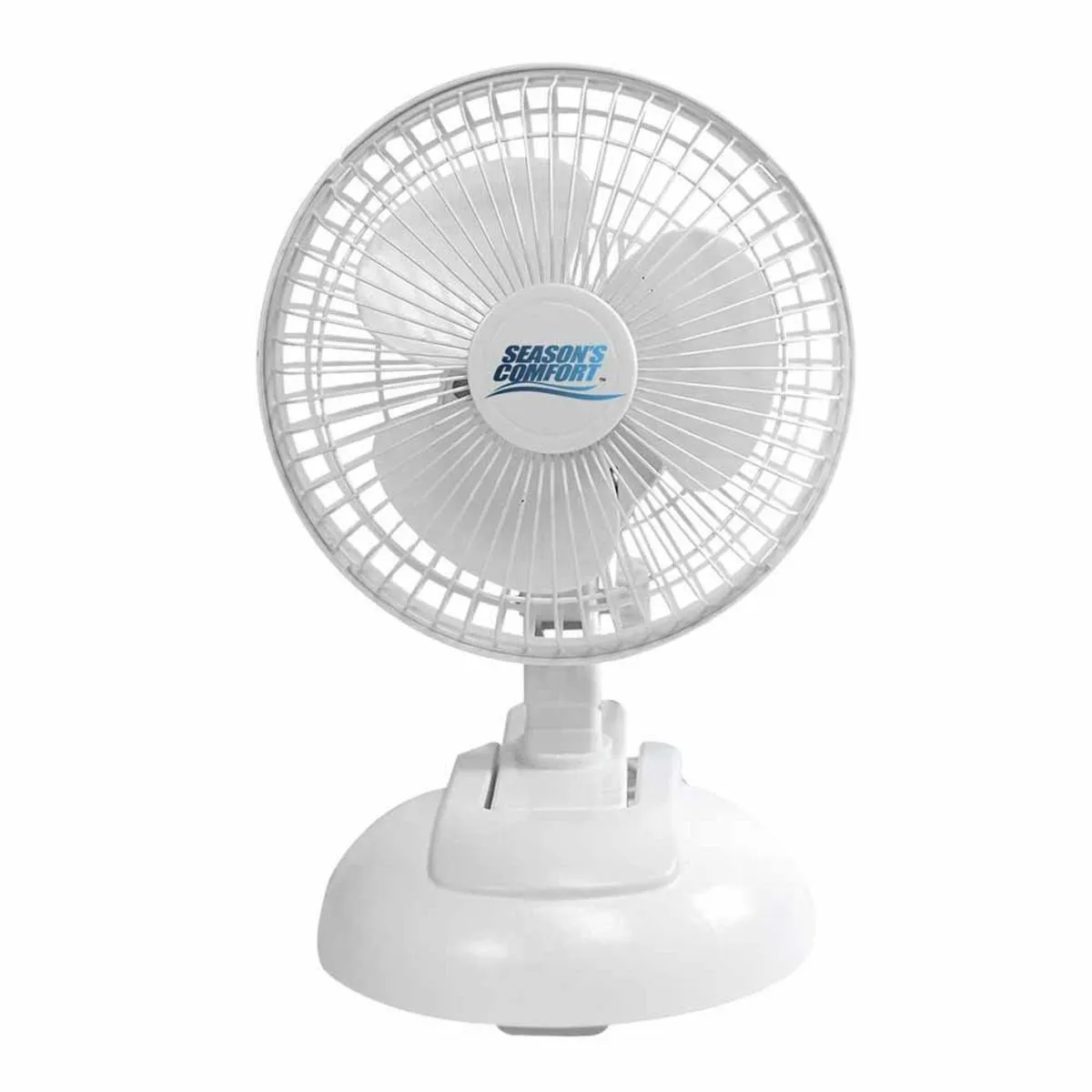 Seasons Comfort 6" Combo Desk & Table Top/Clip On Fan - White