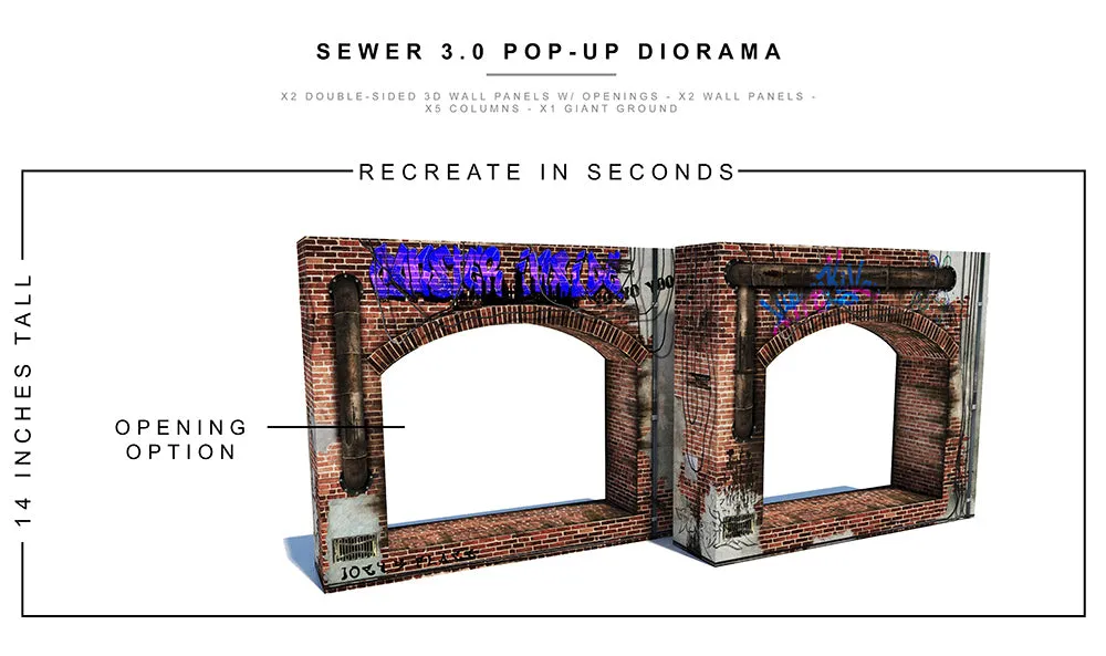 Sewer 3.0 Pop-Up Diorama 1/12