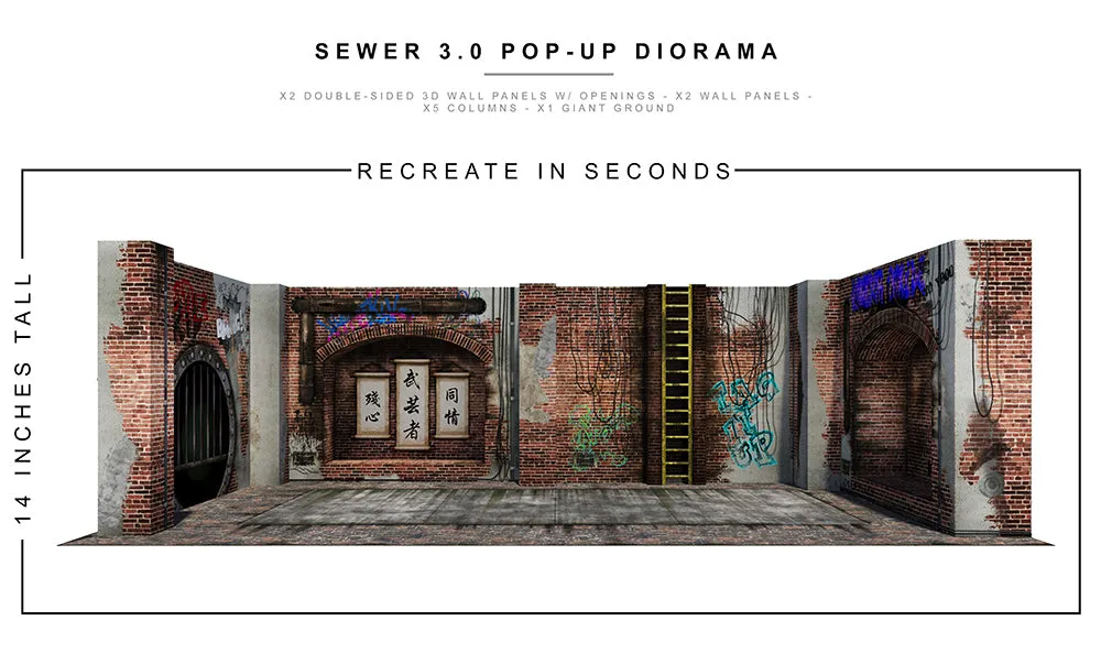 Sewer 3.0 Pop-Up Diorama 1/12