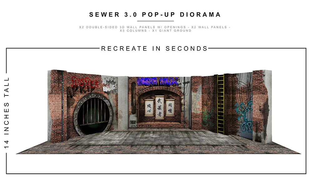 Sewer 3.0 Pop-Up Diorama 1/12