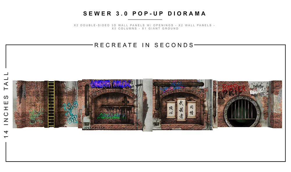 Sewer 3.0 Pop-Up Diorama 1/12