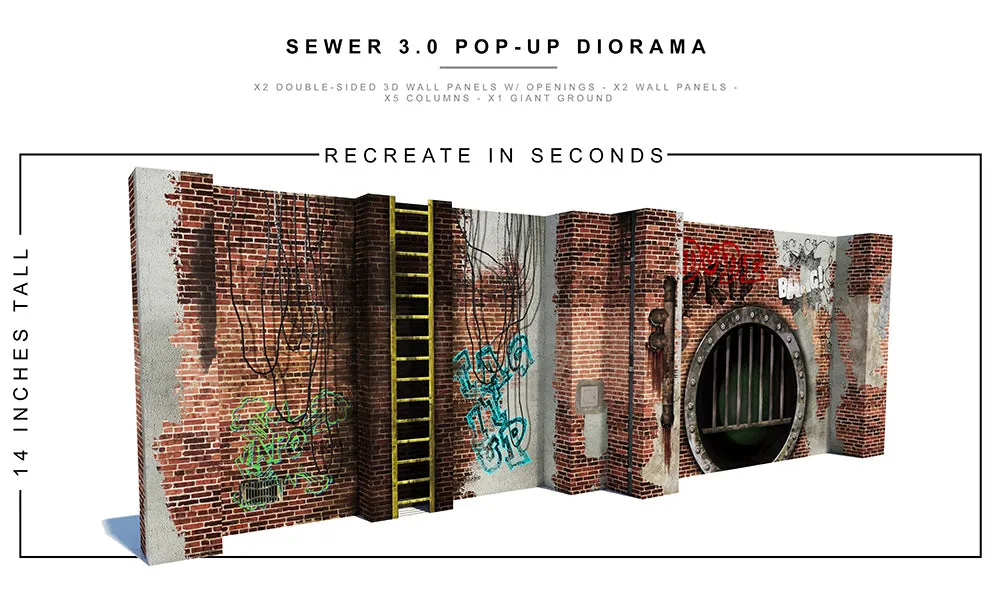 Sewer 3.0 Pop-Up Diorama 1/12