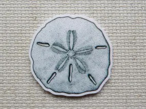 Silver Sand Dollar Needle Minder, Cover Minder, Magnet