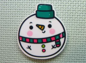 Snowman Christmas Ornament Needle Minder, Cover Minder, Magnet