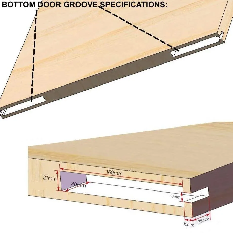 Soft-Closing Concealed / Sliding Barn Door Hardware Kit Mechanism