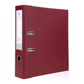 Solo Lever Arch File Burgundy 3 Inch Ring F/C Size LA 512