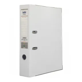 Solo Lever Arch File White 3 Inch Ring F/C Size LA 512