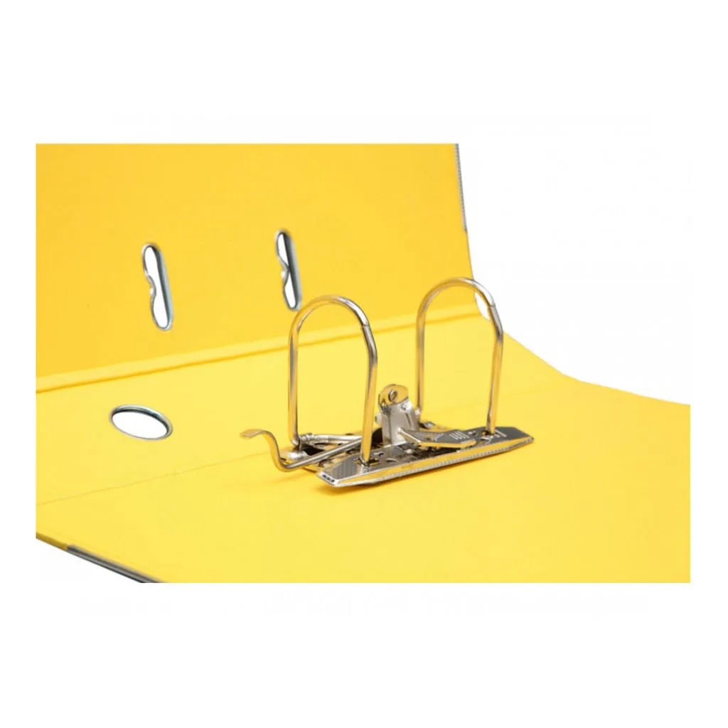 Solo Lever Arch File Yellow 3 Inch Ring F/C Size LA 512