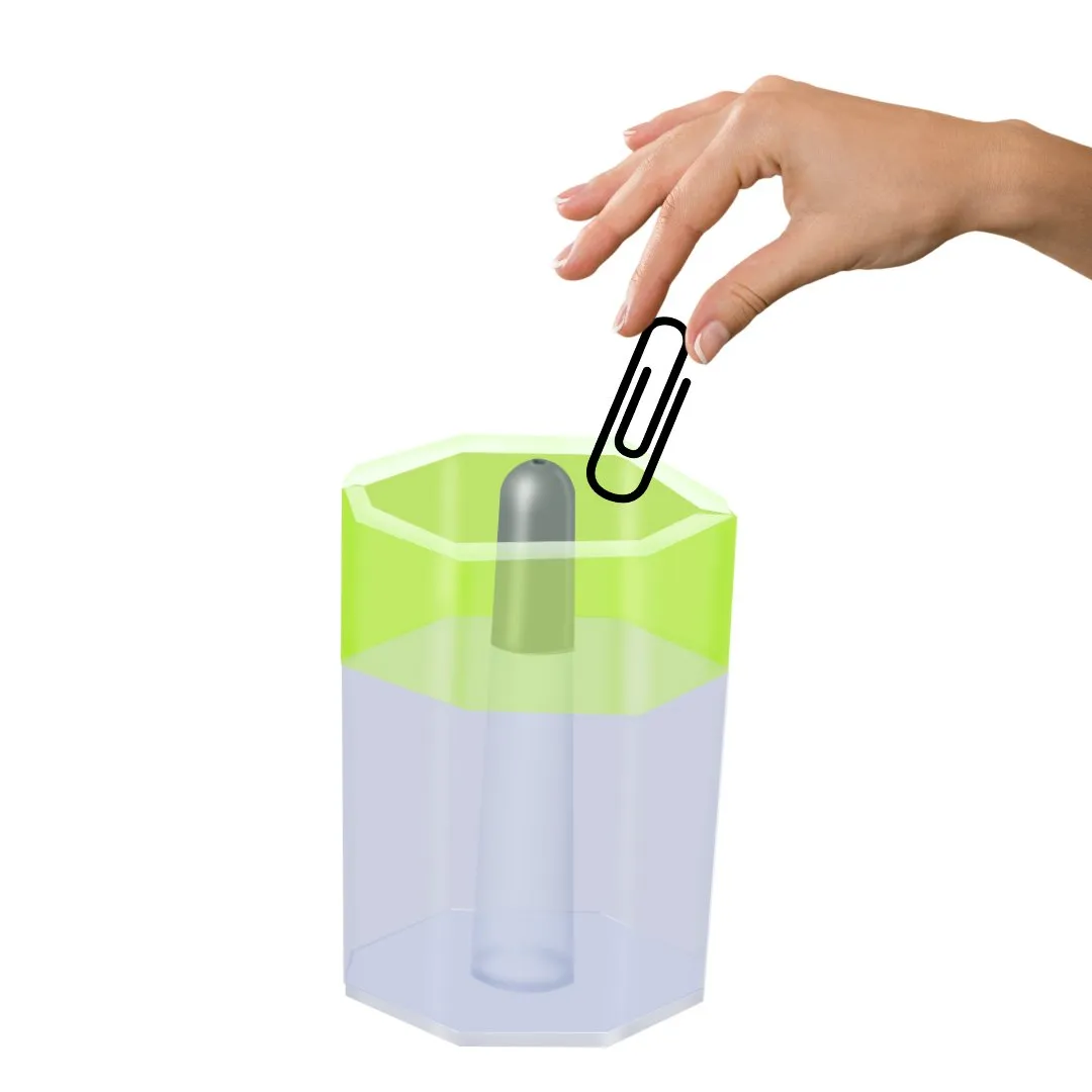 Soni Officemate Magnetic Pin Clip Dispenser (Pack of 10 )