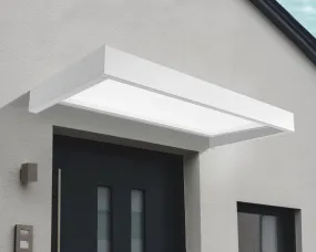 Sophia™ 2150 Door Awning  37" x 85" White Frame & Panels | Palram-Canopia