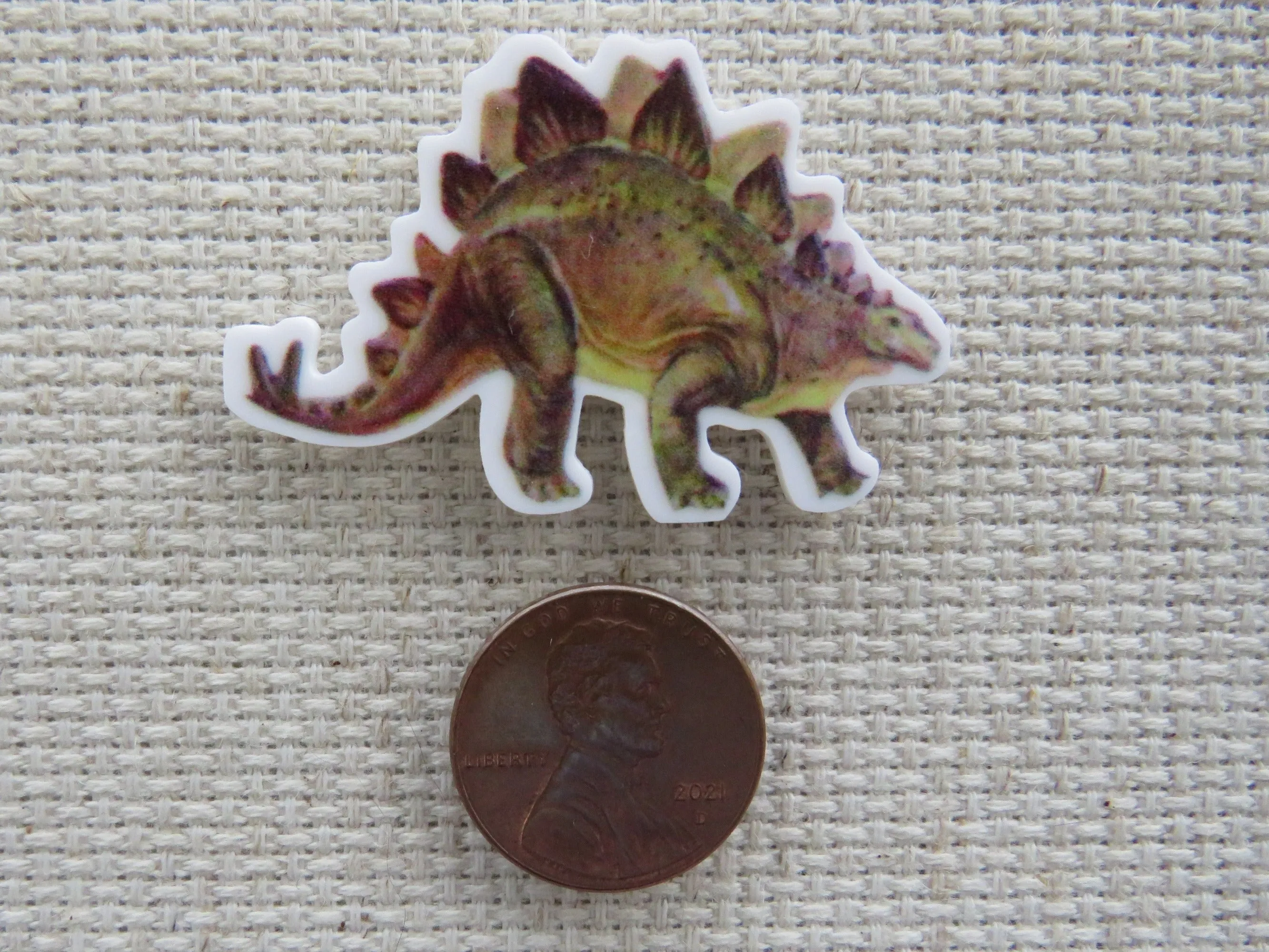 Stegosaurus Needle Minder, Cover Minder, Magnet