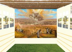 Sukkah Walls Gorgeous Mural Cotton Decorative Sukkah Walls
