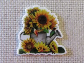 Sunflower Watering Can Needle Minder, Cover Minder, Magnet