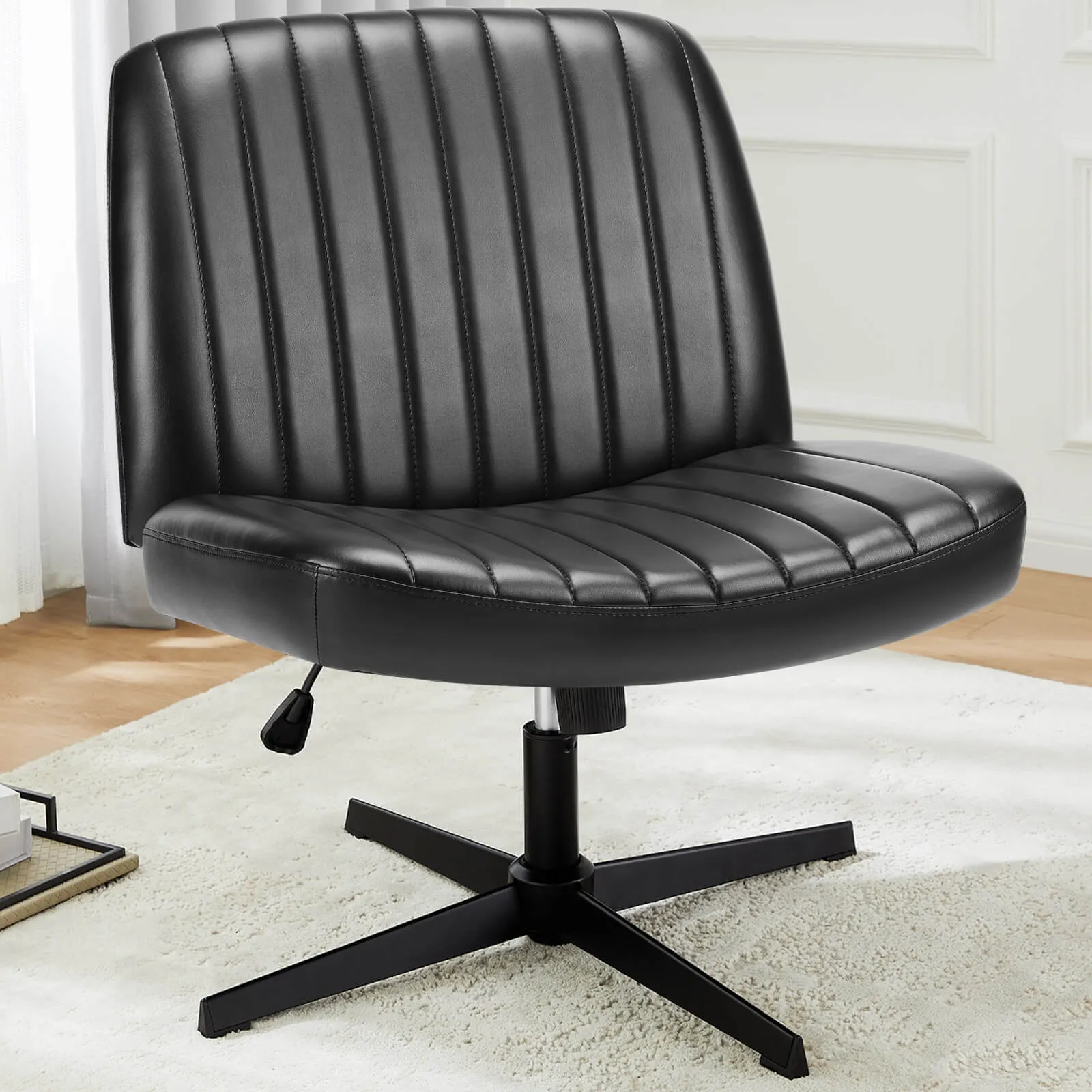 Sweetcrispy Ergonomic Swivel Office Chair with Lumbar Support
