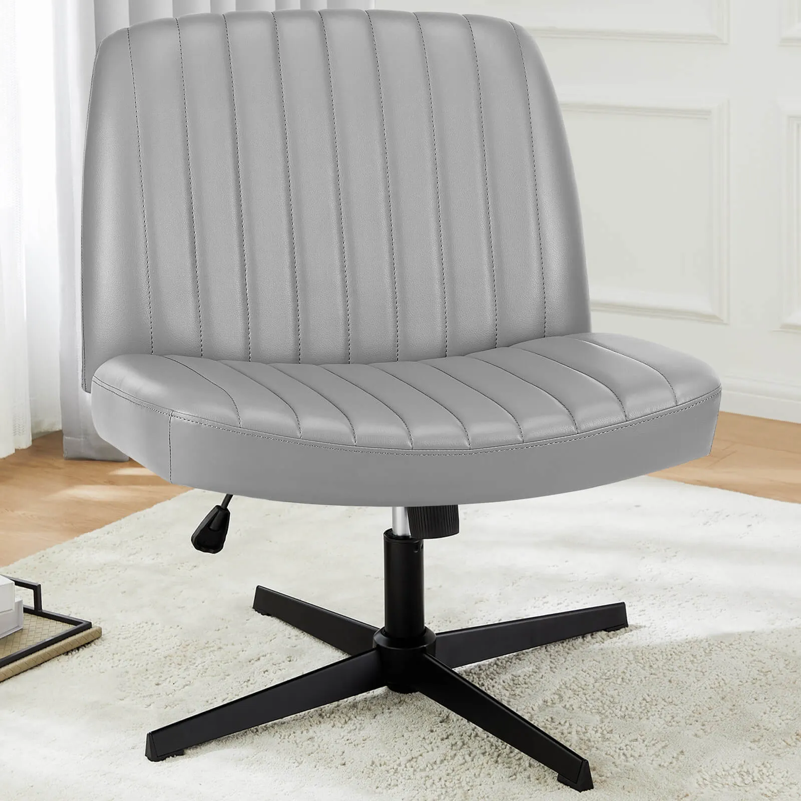 Sweetcrispy Ergonomic Swivel Office Chair with Lumbar Support