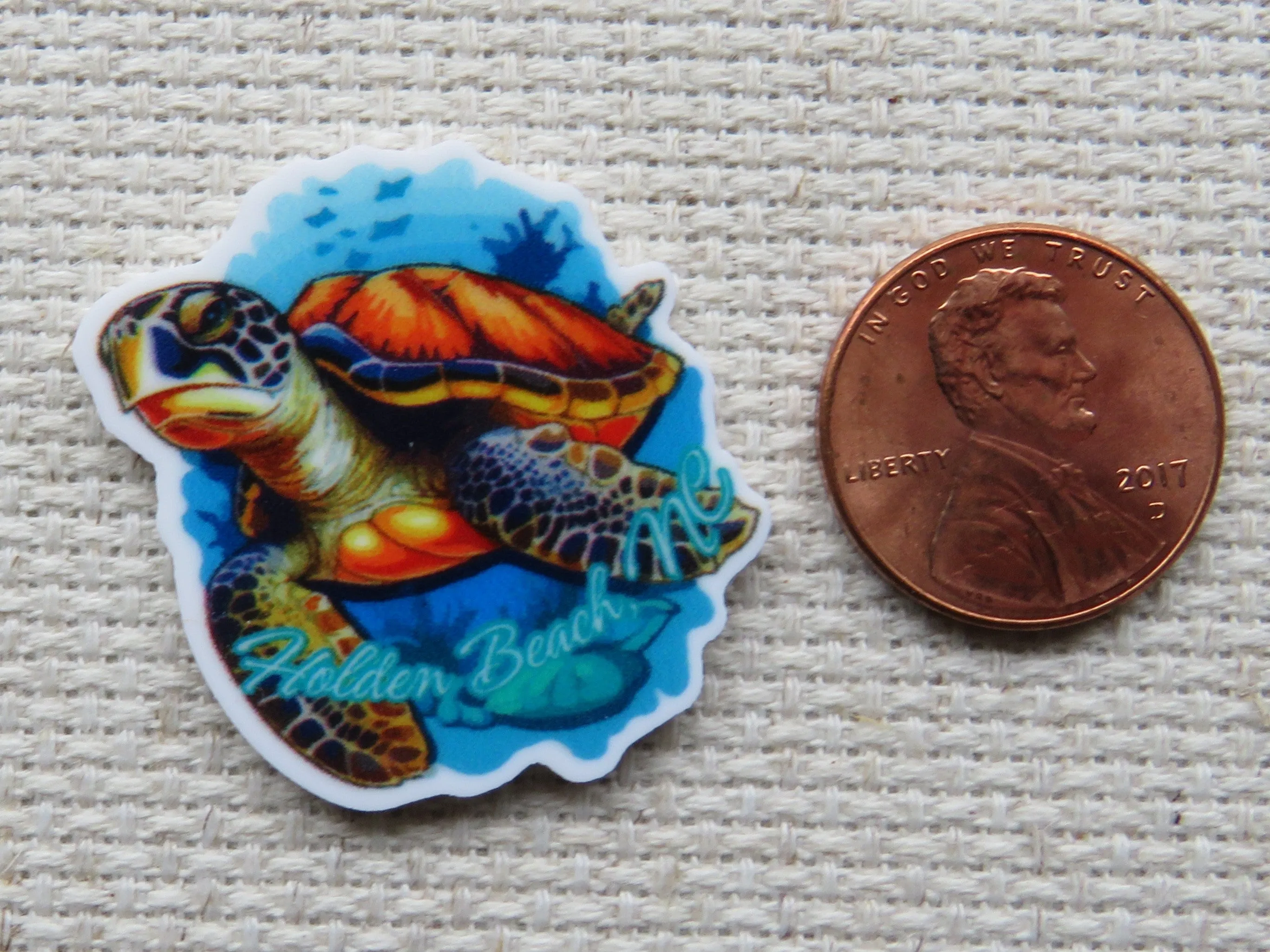 Swimming Sea Turtle Needle Minder, Cover Minder, Magnet